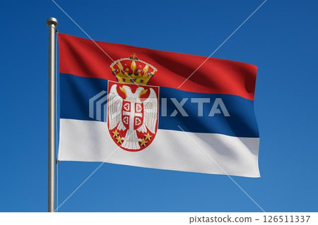 塞爾維亞共和國國旗 塞爾維亞共和國國旗 126511337
