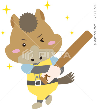 A cute horse character swinging a bat (Year of the Horse, Sports Illustration) A cute horse character swinging a bat (Year of the Horse, Sports Illustration) 126511590