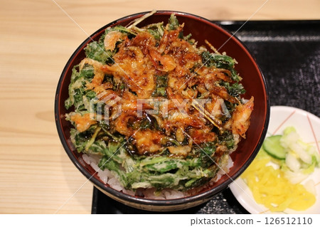 Shizuoka Mishima Sakura shrimp tempura bowl Shizuoka Mishima Sakura shrimp tempura bowl 126512110