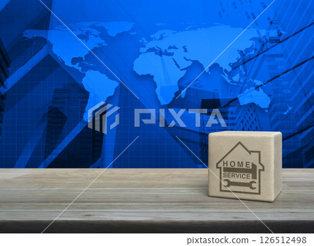 Business home service concept, Elements of this image furnished by NASA 126512498