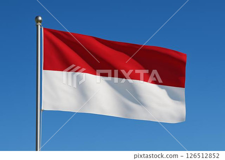 印度尼西亞共和國國旗 126512852