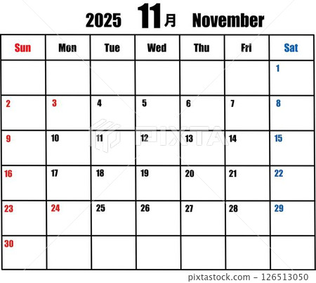 Simple Calendar (November) 126513050