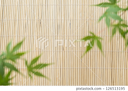 綠色的楓葉和百葉窗 綠色的楓葉和百葉窗 126513195