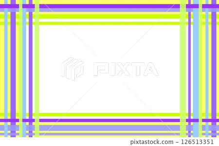 Lattice pattern frame white space yellow purple green 126513351