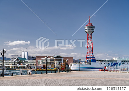 <Fukuoka Prefecture> Hakata Port Tower and Fukuoka City Bay Area <Fukuoka Prefecture> Hakata Port Tower and Fukuoka City Bay Area 126515157