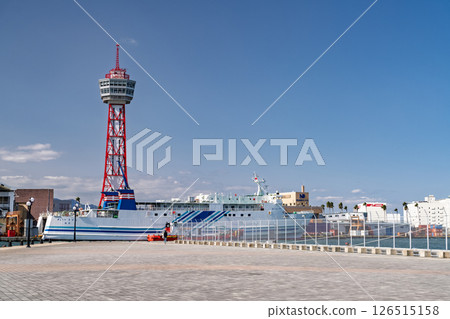 <Fukuoka Prefecture> Hakata Port Tower and Fukuoka City Bay Area <Fukuoka Prefecture> Hakata Port Tower and Fukuoka City Bay Area 126515158