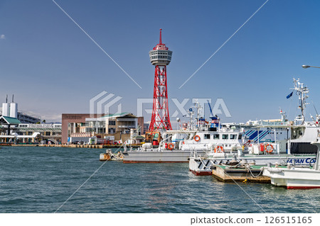 <Fukuoka Prefecture> Hakata Port Tower and Fukuoka City Bay Area <Fukuoka Prefecture> Hakata Port Tower and Fukuoka City Bay Area 126515165