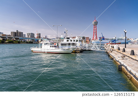 <福岡縣>博多港塔和福岡市海灣地區 126515173