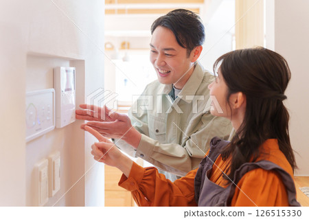 Monitor intercom installation contractor 126515330