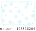 Watercolor polka dot frame 126516204
