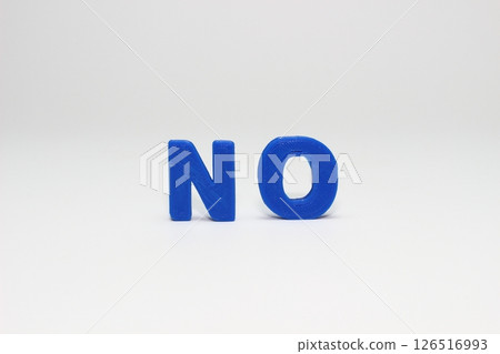The blue NO sends a powerful message The blue NO sends a powerful message 126516993