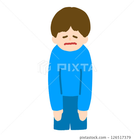 一名男子撫摸肩膀的插圖 一名男子撫摸肩膀的插圖 126517379