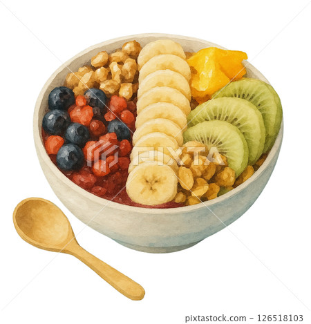 水彩健康巴西莓碗 126518103