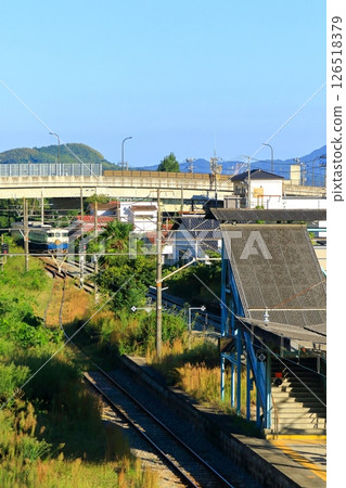 Yasuura Station (Kure Line) and tourist trains etcetera 126518379