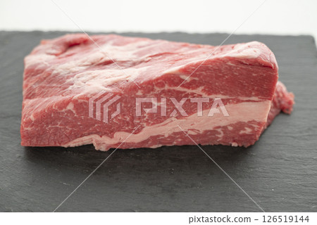 Beef rib block 126519144