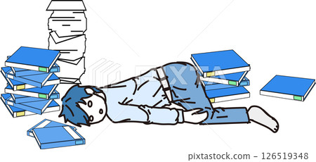 Fainting _ Unmotivated man Fainting _ Unmotivated man 126519348