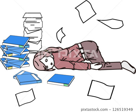 Fainting _ Unmotivated woman 126519349