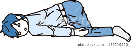 Fainting _ Collapse _ Unmotivated man 126519350