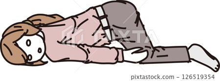 Fainting _ Falling _ Unmotivated woman 126519354