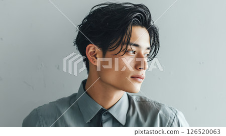 Young man concerned about his skin Young man concerned about his skin 126520063