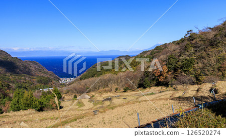 Ishibe rice terraces in winter Ishibe rice terraces in winter 126520274