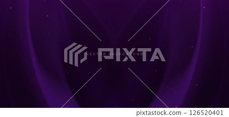 Abstract purple background with light purple curved ray and sparkle. 126520401