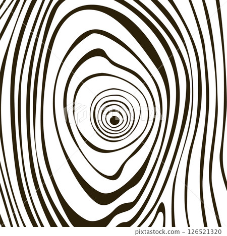 Wooden logs texture. Wood concepts graphics, lumber top view. Vintage outline trees structure vector 126521320