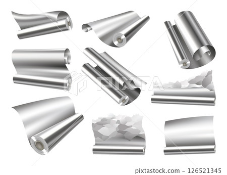 Rolls of Aluminum Foil Perfect for all Your Kitchen and Baking Needs 126521345