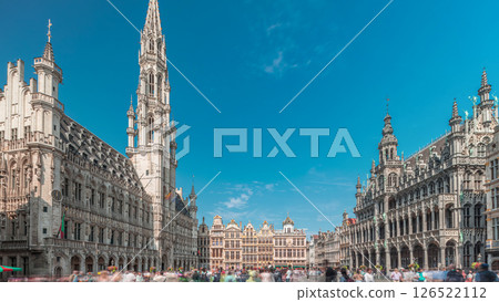 The Grand-Place timelapse hyperlapse in Brussels, Belgium. The Grand-Place timelapse hyperlapse in Brussels, Belgium. 126522112