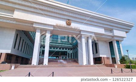 Supreme Court of the Republic of Kazakhstan timelapse hyperlapse. Astana, Kazakhstan Supreme Court of the Republic of Kazakhstan timelapse hyperlapse. Astana, Kazakhstan 126522327