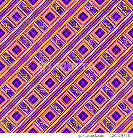 seamless geometric pattern with squares 126524758