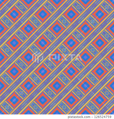 seamless geometric pattern with squares 126524759