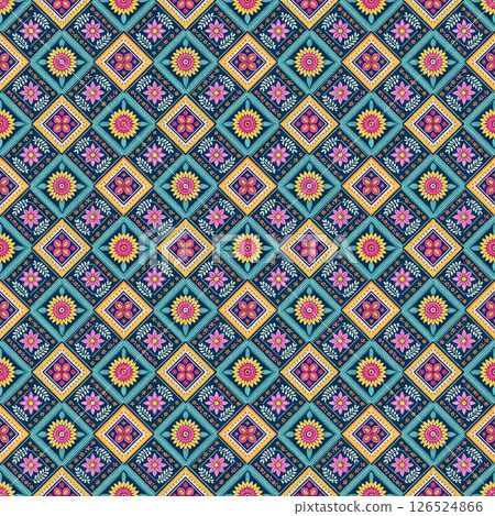 seamless geometric pattern with squares seamless geometric pattern with squares 126524866