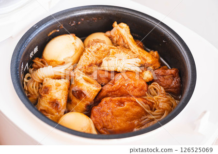 Nagoya-style miso oden made with oden base 126525069