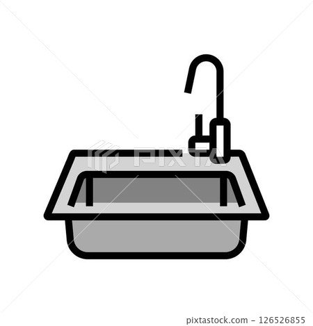 sink faucet color icon vector illustration sink faucet color icon vector illustration 126526855