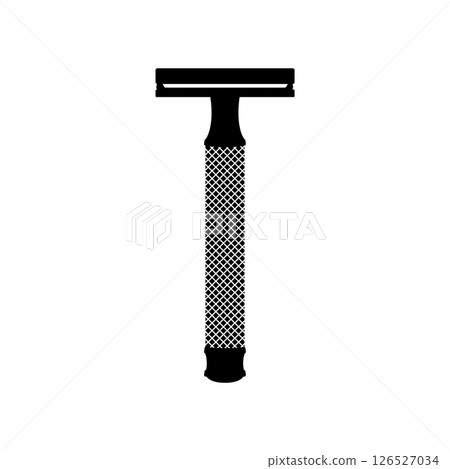 Disposable Razor Black and White Icon Design Element on Isolated White Background 126527034