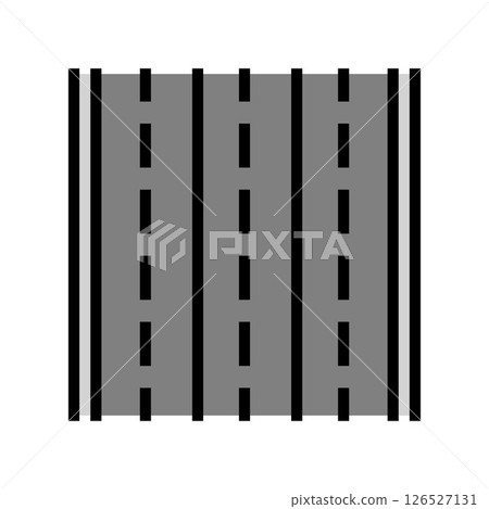 road markings highway color icon vector illustration road markings highway color icon vector illustration 126527131