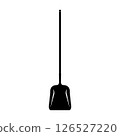 Shovel Silhouette. Black and White Icon Design Element on Isolated White Background 126527220