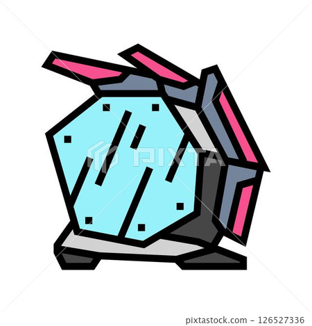 rgb tower gaming pc color icon vector illustration 126527336