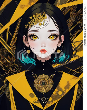 A beautiful woman clipart A beautiful woman clipart 126527608