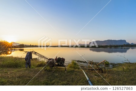 evening view of Phuphaman, Khonkaen, Thailand. for travel destination in Thailand. evening view of Phuphaman, Khonkaen, Thailand. for travel destination in Thailand. 126527863