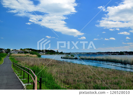 Chiba Prefecture, Lake Teganuma, Teganuma Bridge Chiba Prefecture, Lake Teganuma, Teganuma Bridge 126528010