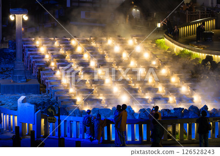 Kusatsu溫泉yuba領域夜視圖 Kusatsu溫泉yuba領域夜視圖 126528243