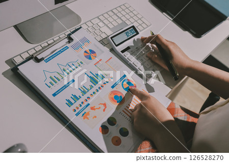 Expert woman asian female people review data number costing managerial account prepare monthly actual cost variance report at tax audit office. ESG sheet budget control ERP process service project. Expert woman asian female people review data number costing managerial account prepare monthly actual cost variance report at tax audit office. ESG sheet budget control ERP process service project. 126528270