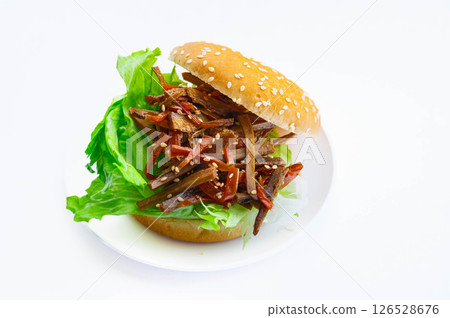 Handmade Kinpira Burger Handmade Kinpira Burger 126528676