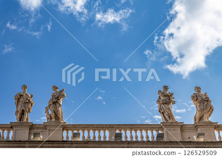 Statues on Vatican Roof Statues on Vatican Roof 126529509