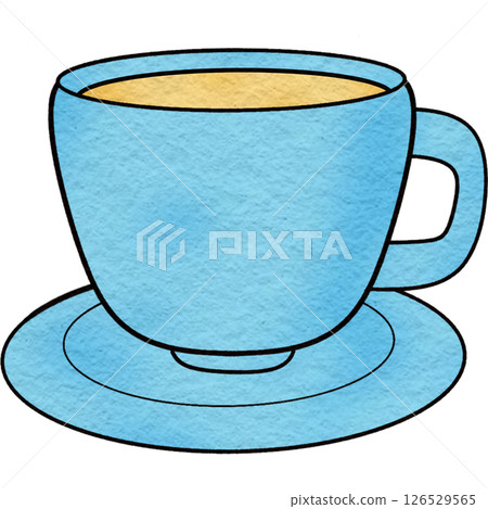 The illustration of a tea cup 126529565