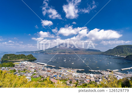 <鹿兒島縣>櫻島的風景和從尼科瞭望台眺望的景色 126529779