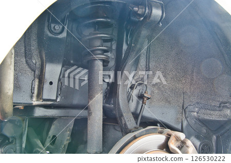 Multi-link rear suspension and disc brakes Multi-link rear suspension and disc brakes 126530222
