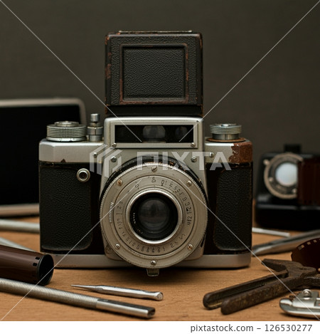 [AI-generated] 100 classic cameras 126530277